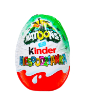 Шоколадне яйце Kinder Niespodzianka Natoons 2022, 20 г/36шт (54088191) - фото
