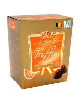 Конфеты шоколадные трюфель со вкусом апельсина Maitre Truffout Fancy Truffles Orange, 200 г (9002859102172) - фото