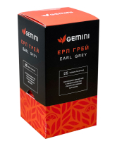 Чай Ерл Грей Gemini Earl Grey, 25шт*2г (черный ароматизированный чай в пакетиках) (4823115402561) - фото