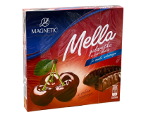 Конфеты желейные со вкусом вишни в шоколаде Magnetic Mella, 190 г (5900352012292) - фото