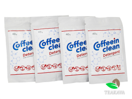 Средство для чистки кофемашин от кофейных масел Coffeein clean Detergent (порошок), 40 г - фото