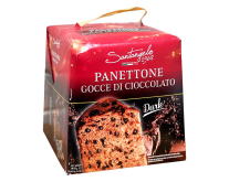 Паска Панеттоне с крошкой темного шоколада Santangelo PANETONE Dark, 908 г (8003896013248) - фото