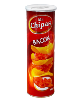 Чіпси зі смаком бекону Mr. Chipas Bacon, 160 г (6917554960381) - фото