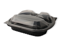 Ланч-бокс 3-секційний з кришкою 249×210×73 мм (50шт/уп) - фото