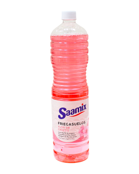 Засіб для миття підлоги "Вишня у цвіті" Saamix Friegasuelos Flor De Cerezo, 1,5 л (8413281501104) - фото