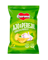 Чипсы GURMA Ajo & Perejil/Garlic & Parsley со вкусом чеснока и петрушки, 110 г (8436546052340) - фото