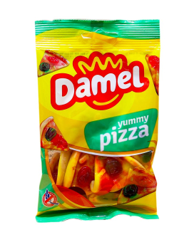 Желейні цукерки Damel Yummy Pizza Піца, 80 г (8411500117044) - фото