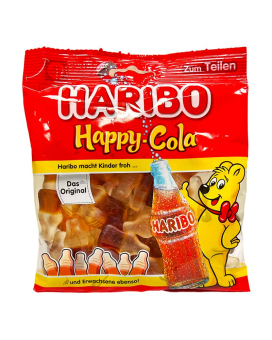 Желейные конфеты Haribo Happy Cola Счастливая Кола, 175 г (4001686327517) - фото