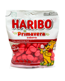 Желейные конфеты Haribo Primavera Erdbeeren Примавера Клубника, 175 г (4001686327609) - фото