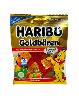 Желейные конфеты Haribo Goldbaren Золотые мишки, 100 г (9002975301558) - фото