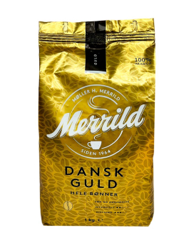 Кофе в зернах Merrild Dansk Guld, 1 кг (100% арабика) (8000070046863) - фото