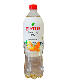 Напій соковмісний Buvette Healthy tea зі смаком білого чаю, абрикосу та танжерину, 1 л - фото