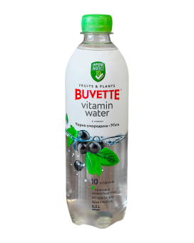 Напиток сокосодержащий Buvette Vitamin Water со вкусом черной смородины и мяты, 0,5 л - фото