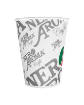Стакан паперовий "Nero Aroma" 175 мл, 50 шт - фото
