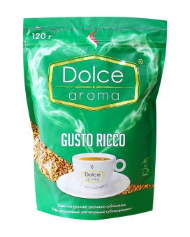 Кофе растворимый Dolce Aroma Gusto Ricco, 120 г 4820093481458 - фото