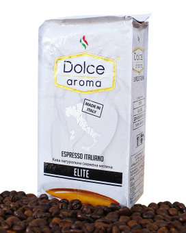 Кофе молотый Dolce Aroma Elite, 250 г (50/50) 4820093481373 - фото