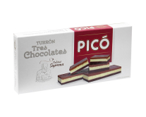 Туррон Pico Три шоколади Turron Tres Chocolates Calidad Suprema, 200 г (8412115012991) - фото