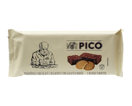 Туррон Pico хрусткий шоколадний з печивом Марія Turron De Chocolate Crujiente Con Galleta Maria Calidad Suprema, 200 г (8412115008383) - фото