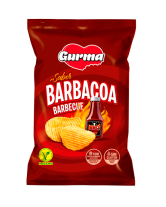 Чіпси GURMA Barbacoa/Barbacue Рифлені зі смаком Барбекю, 110 г (8437008505633) - фото