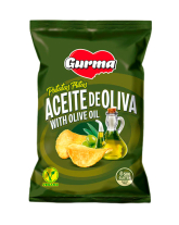 Чіпси GURMA Aceite De Oliva/With Olive Oil з оливковою олією, 110 г (8436546051596) - фото