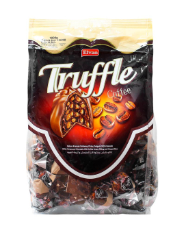 Конфеты трюфель шоколадные с кофейным кремом и хрустящим рисом Elvan Truffle Coffee, 1 кг - фото