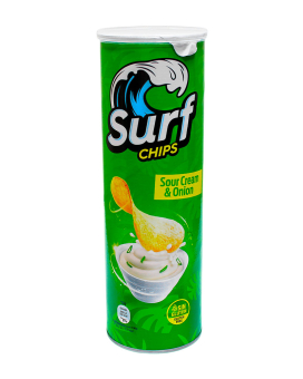 Чипсы Surf Chips Sour Cream & Onion Сметана и лук, 160 г (8436546052470) - фото