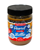 Арахісова паста хрумка без цукру Веган Monterico Peanut Butter Crunchy 0% Azucares, 500 г (9731520204791) - фото