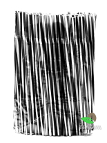 Трубочка фреш чорно-біла, кручена, з гофрою, d8, 25 см, 100 шт - фото
