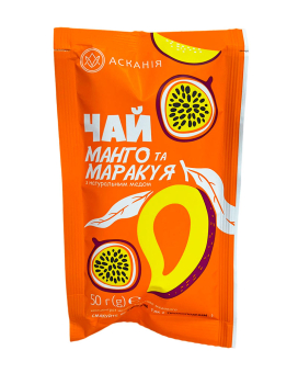 Чай фруктово-медовый "Манго и маракуйя" Аскания, 50 г - фото