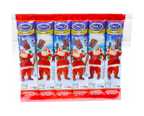 Шоколад молочний на паличці у вигляді Санта Клауса Only Choco Lollies, 90 г (6шт*15г) (9002859081590) - фото
