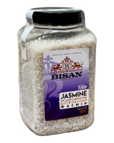 Рис длиннозернистый шлифованный Жасмин BISAN Jasmine, 800 г (4820186124545) - фото