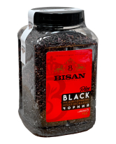 Рис Чорний довгозернистий нешліфований BISAN Black, 750 г (4820186124507) - фото