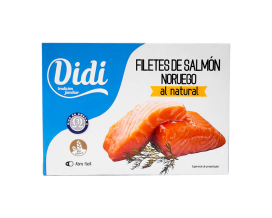 Філе натуральне лосося Didi Filetes De Salmon Noruego Al Natural, 115 г 8426963938020 - фото