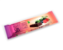 Шоколадний батончик зі стевію без глютену TORRAS з лісовими ягодами, 35 г (8410342000477) - фото