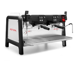 Двухпостовая автоматическая кофемашина Astoria AB200 SAE 2GR Deep Black + Display Черная с дисплеем - фото