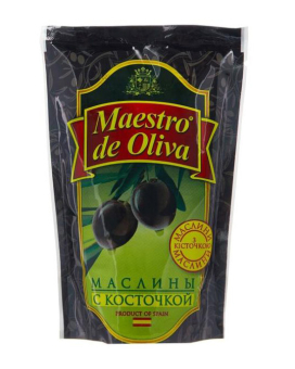 Маслины с косточкой Maestro de Oliva, 170 г (ПЭТ)  8436024297065 - фото