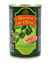 Оливки з сьомгою Maestro de Oliva, 280 г (ж/б) 8436024299243 - фото