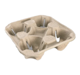 Держатель для стаканов №4 натуральный MD (110 шт) - фото