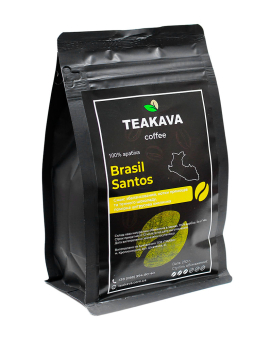 Кофе в зернах Teakava Brasil Santos, 250 г (моносорт арабики) - фото