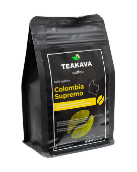 Кофе в зернах Teakava Colombia Supremo, 250 г (моносорт арабики) - фото