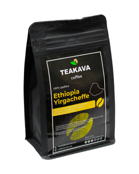 Кава в зернах Teakava Ethiopia Yirgacheffe, 250 г (моносорт арабіки) - фото