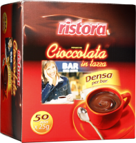 Гарячий шоколад порційний Ristora Bar Cioccolata In Tazza Densa, 50штх25 г 8004990133009 - фото