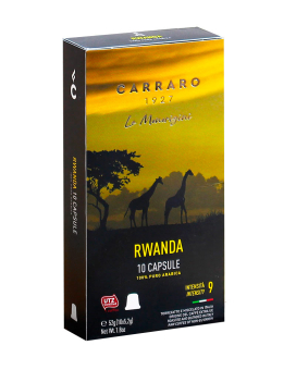Кофе в капсулах Carraro Rwanda NESPRESSO, 10 шт (моносорт арабики) 8000604900500 - фото