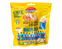 Сир твердий Biraghini Snack BIRAGHI, шматочки, 100 г (8002004437259) - фото