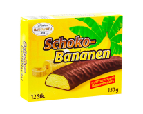 Бананове суфле в шоколаді Hauswirth Schoko-Bananen, 150 г (9001395710018) - фото