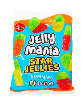 Желейные конфеты JAKE Jelly Mania Star Jellies Звездные, 100 г (8412147570148) - фото