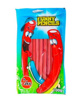 Желейные конфеты JAKE Funny Pencils Веселые карандаши, 100 г (8412147022753) - фото