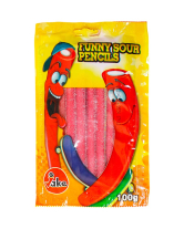Желейні цукерки JAKE Funny Sour Pencils Веселі кислі олівці, 100 г (8412147580161) - фото