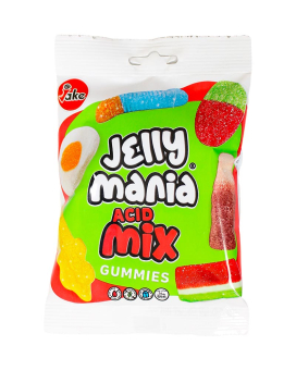 Желейные конфеты JAKE Jelly Mania Acid Mix Кислотный Микс, 100 г (8412147571497) - фото