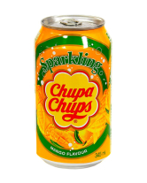 Напиток сокосодержащий безалкогольный газированный Sparkling Chupa Chups Mango, 345 мл (8801069413310) - фото